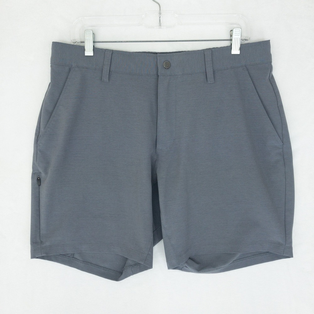 BYLT Basics Stretch Chino Shorts Mens Size 34 Gray Performance Casual